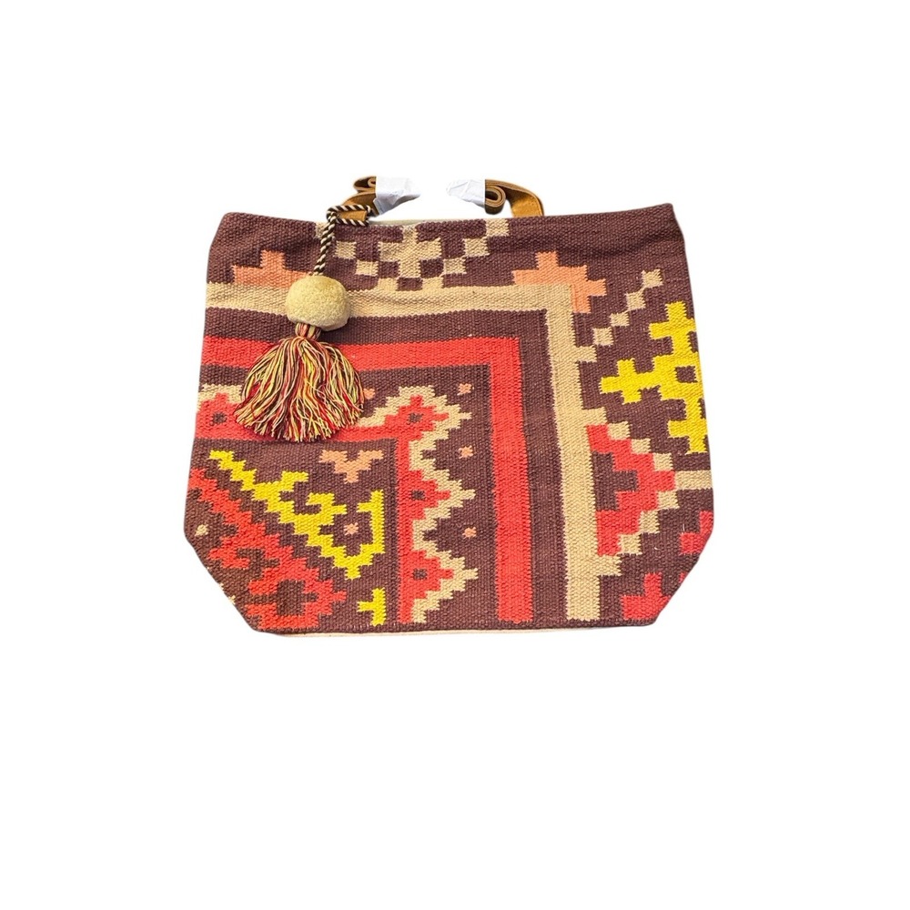 Panache Boho Gypsy Long Large Lima Tote Aztec Southwestern Tapestry